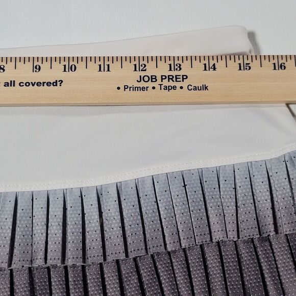Lucky In Love Ruffle Skort Sz M Golf Tennis Beach Stretch Pleated Blk Wht Ombre - Picture 7 of 8